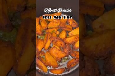 Idli Snacks Recipe | Tea time Snacks from leftover idli | Healthy & Crispy Zero oil Snacks from Idli