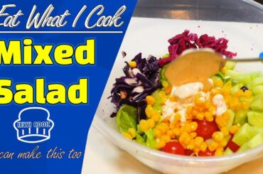 Easy Mixed Vegetable Salad Recipe | Simple Salad Recipe | IEWICOOK