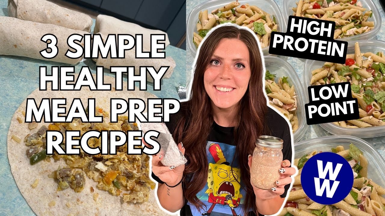 3 LOW POINT SIMPLE MEAL PREP RECIPES | Prepping Healthy Meals for Husband’s Lunches | WeightWatchers 3 LOW POINT SIMPLE MEAL PREP RECIPES | Prepping Healthy Meals for Husband's Lunches | WeightWatchers