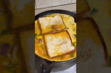 Without Oil Healthy Bread Omelette #simplerecipes #breakfastideas #breadomelette #shorts #trending