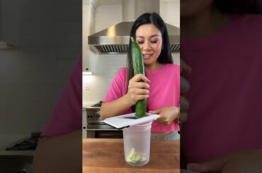 Influenced by Logan to eat an Entire Cucumber | MyHealthyDish