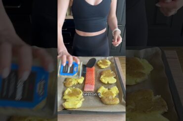 Baking sheet salmon #healthyeating #highproteinrecipes #healthyrecipes #nutritionist #proteinrich