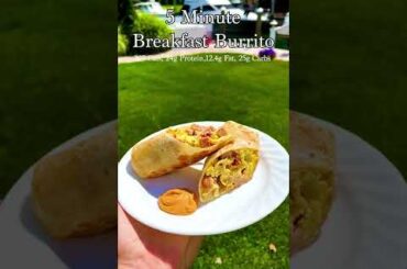 How To Make A 5 Minute Breakfast Burrito
