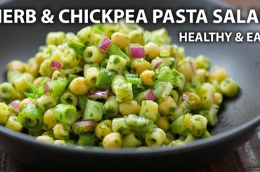 CHICKPEA PASTA SALAD Recipe | Easy Vegetarian and Vegan Meals
