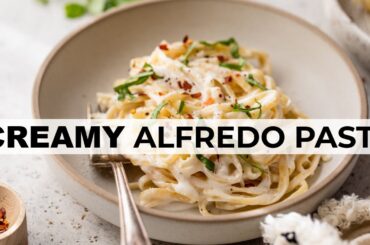COTTAGE CHEESE ALFREDO PASTA SAUCE  | quick, healthy dinner recipe!