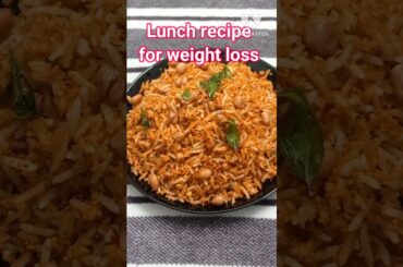 Peanut Rice For Weight Loss l Lunch Recipe For Weight Loss l Healthy Recipe