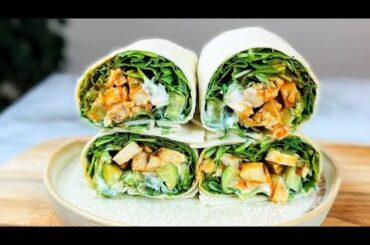 5 Minute Buffalo Chicken Wraps | Quick, Easy ,Tasty and Healthy Lunch