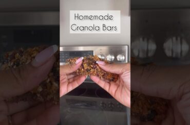 Homemade Granola Bars Recipe | Healthy Back to School Snack Idea