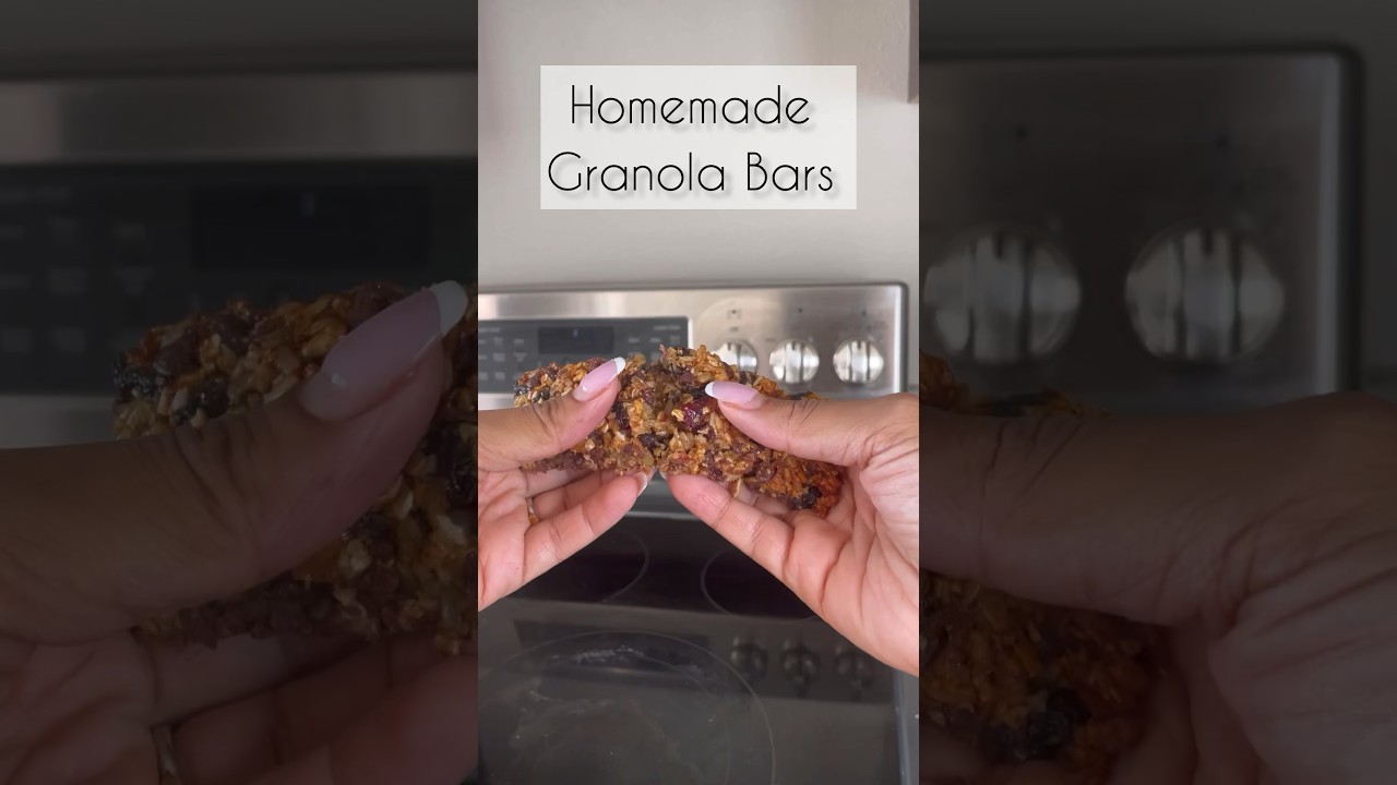 Homemade Granola Bars Recipe | Healthy Back to School Snack Idea Homemade Granola Bars Recipe | Healthy Back to School Snack Idea