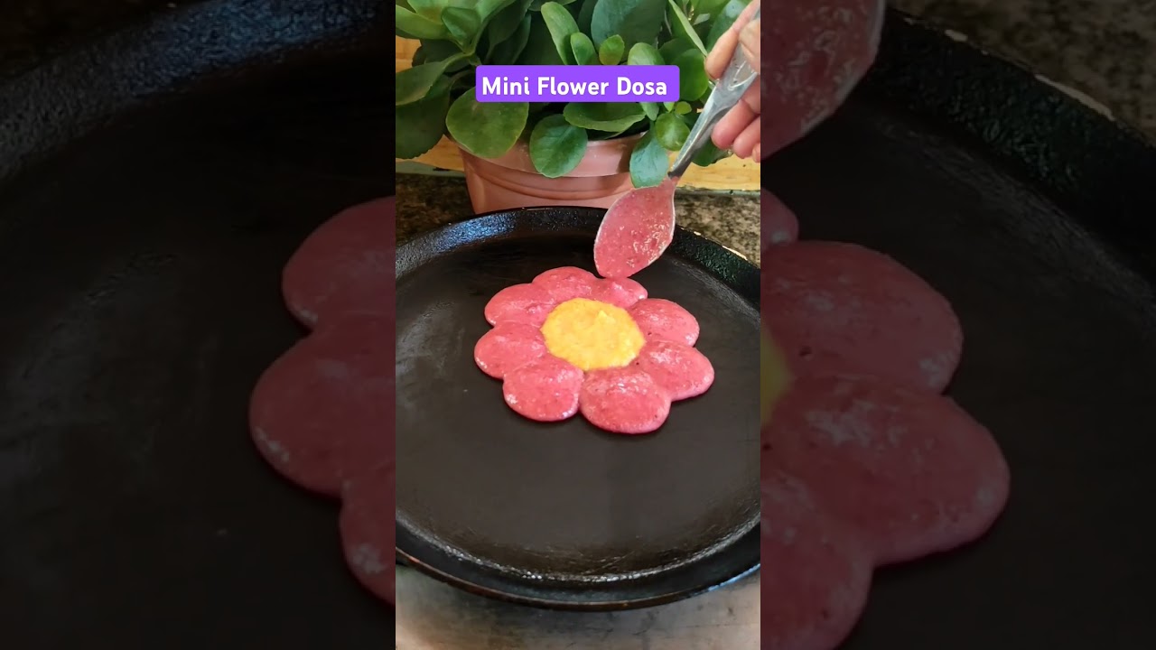 Healthy Kids Tiffin Recipe l Mini Flower Dosa l Ghar Ka Khana Sumaiya Sayyad #shorts #yshorts #kids Healthy Kids Tiffin Recipe l Mini Flower Dosa l Ghar Ka Khana Sumaiya Sayyad #shorts #yshorts #kids