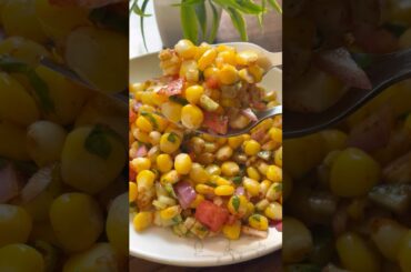 Sweetcorn Chaat | Easy and Healthy Sweetcorn Chaat Recipe #sweetcorn #sweetcornrecipe #shorts