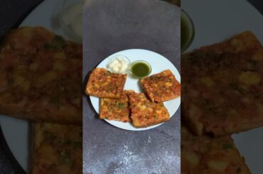 ASMR VEG,BUTTER & MAGGI MASALA BREAD #asmr #asmrsounds #shorts #trending #viral #breakfast #healthy