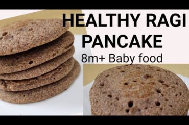 Healthy Ragi Pancake Recipe in malayalam// Baby food 8m+ //Easy snack box recipie