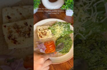 Quick HIGH Protein recipe with leftover ROTI!