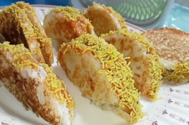 10 Minutes Recipe |  Quick And Easy Breakfast Recipe  | Street Style Chatni Potato Snacks