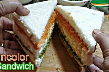 Healthy Sandwich Recipe || Tricolor Sandwich || Special Recipe for Independence day