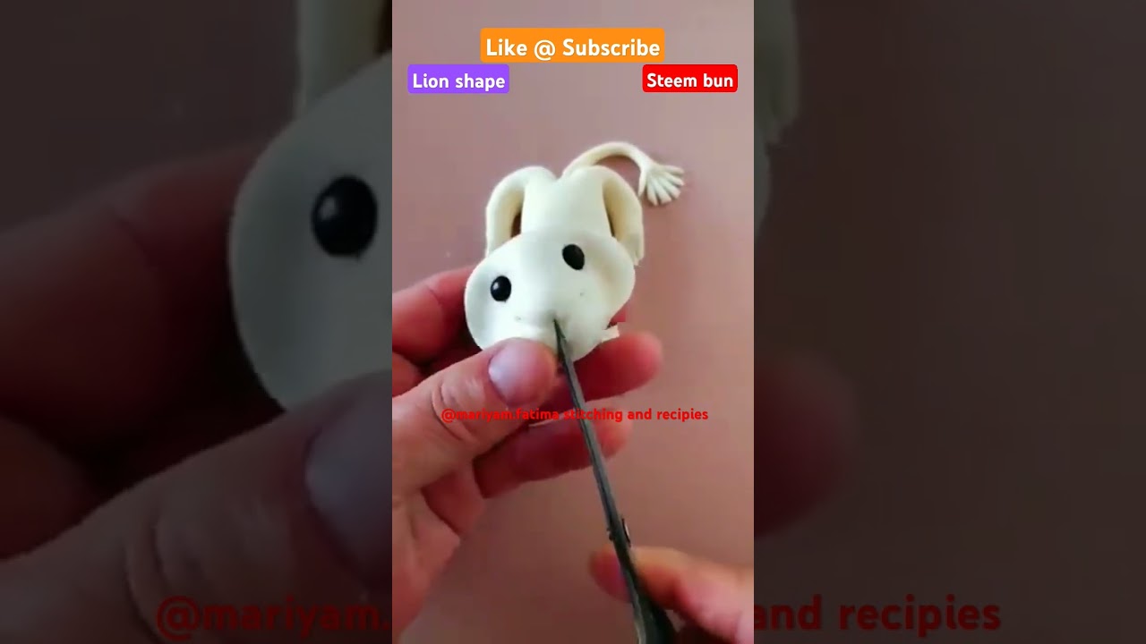 lion shape steembun #pastry #snacks #homemade #viralvideo #healthy #viralrecipe lion shape steembun #pastry #snacks #homemade #viralvideo #healthy #viralrecipe