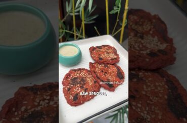Sprouts Beetroot Pancake healthy recipe #nutritionist #healthydiet #healthyrecipes #sproutsrecipes
