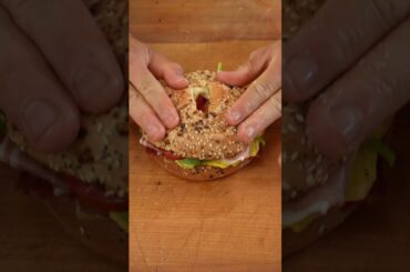 Simple sandwich series #70 : Healthy breakfast bagel