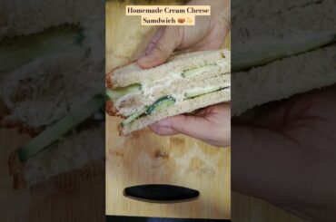 Homemade Cream Cheese Cucumber Sandwich | Healthy, Easy  & Tasty Sandwich | #creamcheese #sandwich