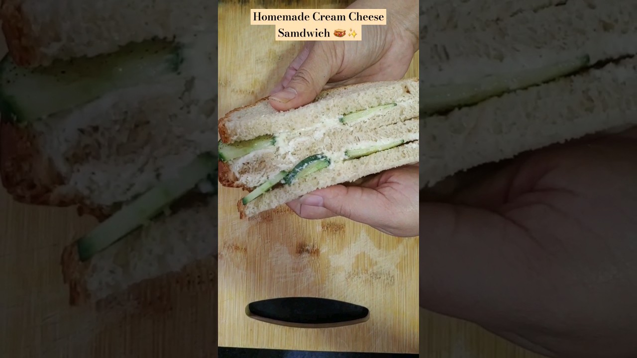 Homemade Cream Cheese Cucumber Sandwich | Healthy, Easy & Tasty Sandwich | #creamcheese #sandwich Homemade Cream Cheese Cucumber Sandwich | Healthy, Easy & Tasty Sandwich | #creamcheese #sandwich