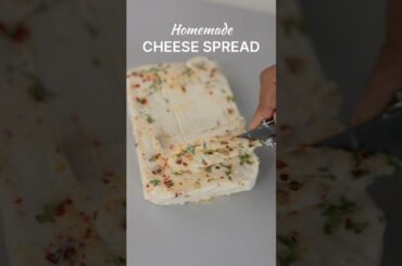 Homemade Healthy Cheese Spread Recipe #Shorts #Cheese #CheeseSpread