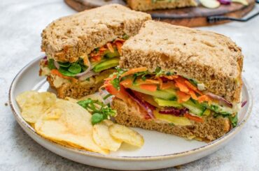 Summer Salad Veggie Sandwich Recipe