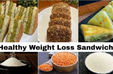 3 Instant Healthy Sandwich Recipes for Weight Loss | healthy breakfast ideas | breakfast recipes