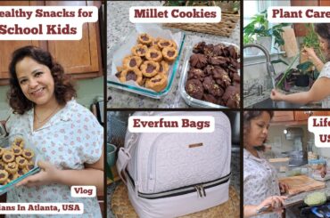 3 Healthy Snacks for School Kids | Millet Cookies Recipe | Homemade Chocolate Treat | Everfun Bags