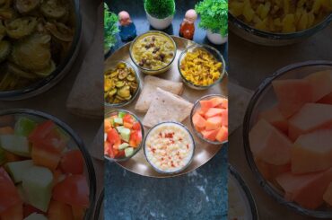 LUNCH THALI #lunch #healthylunch #healthylifestyle#lunchideas #proteinrichdiet
