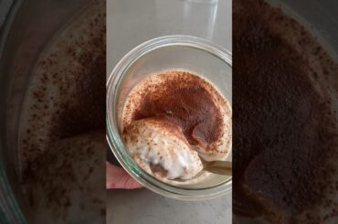 A healthy level of delulu - Day 71 of 100: Tiramisu Overnight Oats #breakfast #healthyrecipes