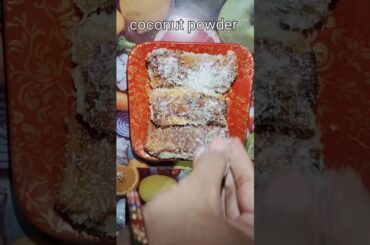 BANANA BREAD Recipe | Super tasty BANANA BREAD coconut roll | SUGAR FREE sweet dish #easyrecipe