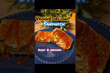 Veggie Delight Sandwich Recipe with tips #shorts #shortvideo #viral #sandwich @Neesan009