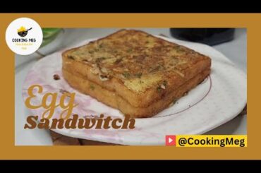 Quick Egg Sandwich | Easy and Healthy Breakfast/LunchBox Recipe by #cookingmeg856