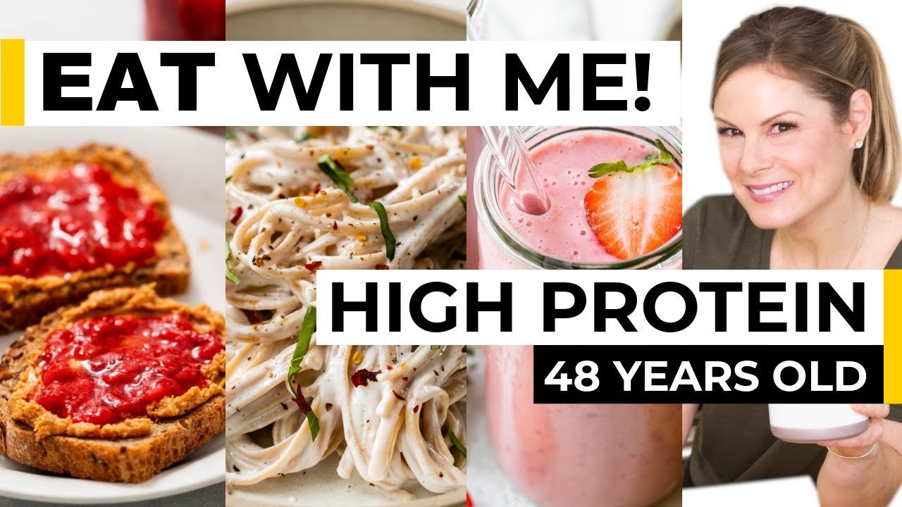 FULL DAY OF EATING | healthy, high-protein meals (48 years old!) FULL DAY OF EATING | healthy, high-protein meals (48 years old!)