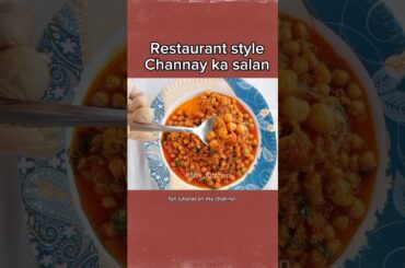 Channayy / Choly Ka Salan Recipe | #explore #pakistani #chickpea #food #recipe #shorts