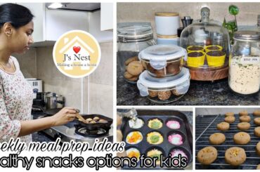 Weekly meal prep ideas | Lunch Box special | 4 healthy snack options using health mix powder