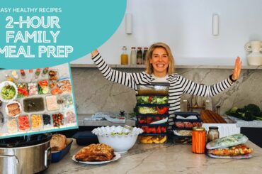 How to Meal Prep a Week of Healthy Family Dinner Recipes | Ready In 2-hours | Week 3 Cook-up