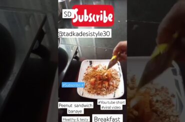 sandwich aisi bani ki taarif ke pul badh gaye peenut kihealthy  testirecipe #youtubeshorts #viralVi