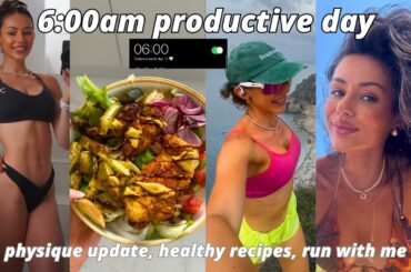 6:00AM PRODUCTIVE DAY IN MY LIFE | beating procrastination, training, healthy recipes
