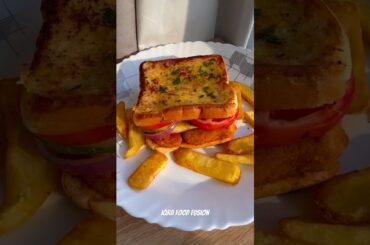 Sandwich Recipe with nuggets #iqrafoodfusion #iqrafoodfusionrecipes #shorts