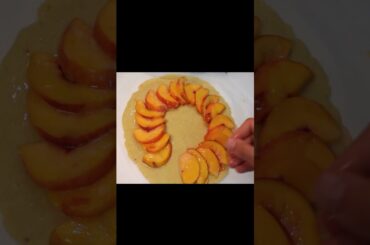 Amazing Peach Cake Recipe#shortvideo  #peachsweet#homemade