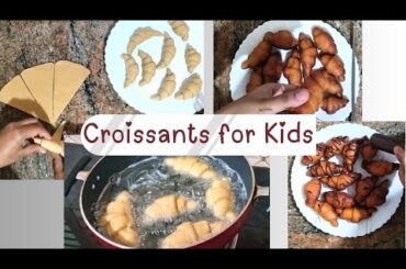 Croissants for Kids | Wheat Croissants | Healthy Snacks Recipes | Snacks for Kids | No oven