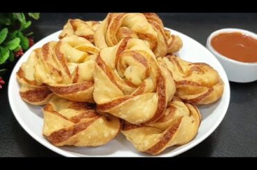 New Style Potato Snacks Recipe! Its So Delicious! Potato Twist Samosa! Samosa Recipe! Potato Recipes