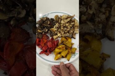 Healthy Recipes - Baked Vegetables with Dip