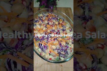 Healthy chickpea salad | Lunch idea | #Easy protein salad  #chickpeasalad  #shorts