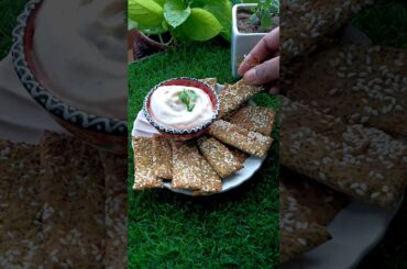 ~Chia Seed Cracker~ healthy, tasty & super easy to make  #snacks #recipe #shorts #healthy #chiaseeds