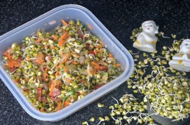 Simple, easy & healthy recipe Sprouts chat, healthy dinner recipe