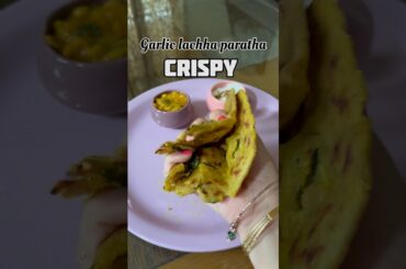 Crispy Garlic lachha paratha #youtubeshorts #shortsfeed #shorts
