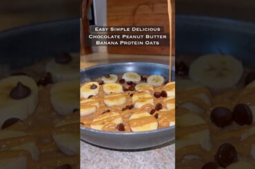 Choc PB Banana Protein Oats